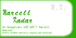marcell kadar business card